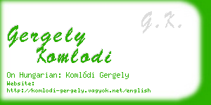 gergely komlodi business card